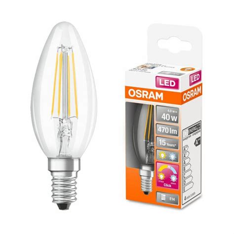 Osram Led Filament Leuchtmittel Kerze W W E Klar Lm Fs Rela