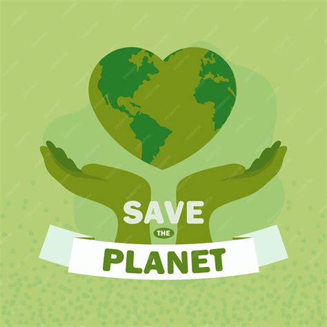 Premium Vector | Poster of save the planet
