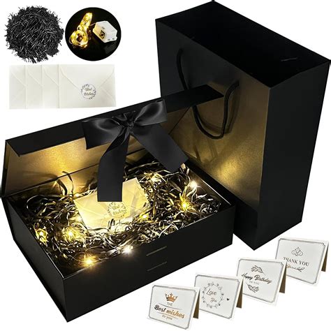 YeahBoom Geschenkbox Mit Schleife Kiste Tasche Farbband Licht