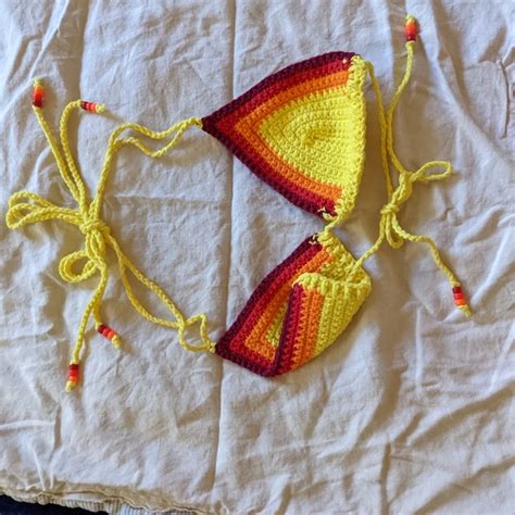Handmade Swim Ooak Handmade Crochet Bikini Knitfortat Brand Poshmark