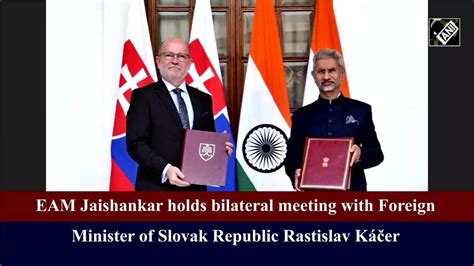 Rastislav Ker Eam Jaishankar Holds Bilateral Meeting With Foreign