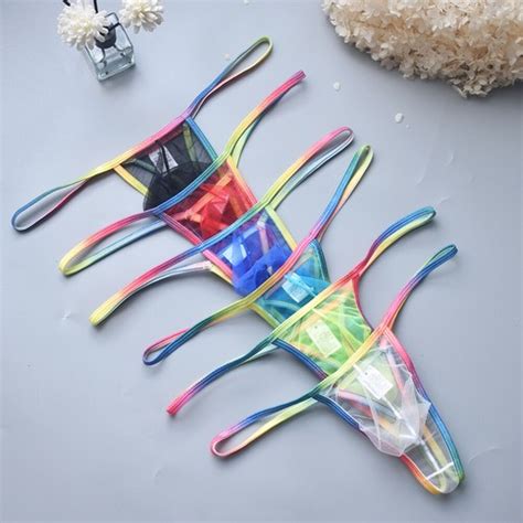 Sexy M Nner Mesh G String Slips Thong Bikini Unterw Sche T Back Beutel Ebay De
