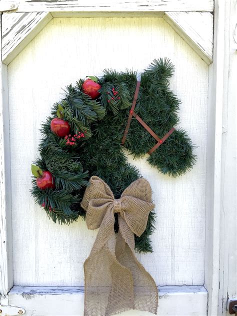 Horse Head Wreath From Cherryequine On Christmas Flower