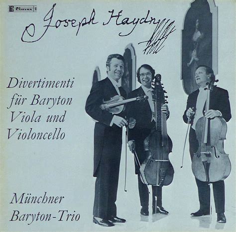 Müncher Baryton-Trio: Haydn Divertimenti - Claves...