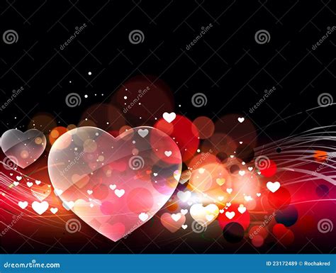 Abstract Valentines Day Background Stock Vector Illustration Of