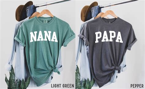 Nana And Papa Shirts Comfort Colors Shirt Nana Shirt Papa Shirt