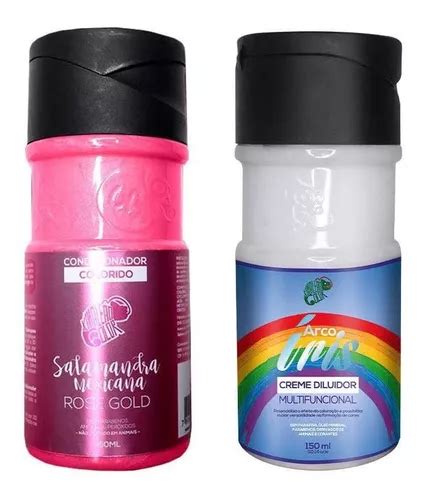 Kit Salamandra E Diluidor Arco Iris 150ml Kamaleão Color