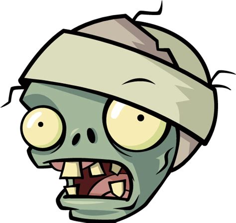 Pvz2 Zombiemummy3x Plants Vs Zombies Zombie Face Clipart Full Size