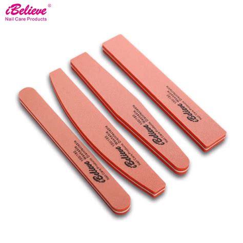 IBelieve 4pcs Lot Nail Files Nail Buffer Buffing Slim Thick Nail