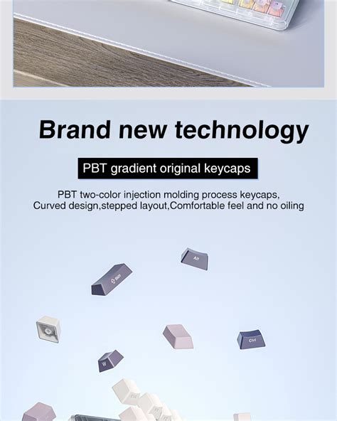 Aula L Tri Mode Customized Mechanical Keyboard Rgb Hot Swap Transparent Shell Supports Driver