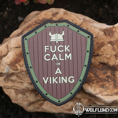 Fuck Calm Viking nášivka suchý zip Patches und Markierung KLEIDUNG Armee Outdoor Polizei