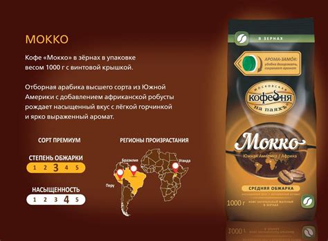 Кофе в зернах 1 кг Московская кофейня на паяхъ "Мокко" - купить с ...