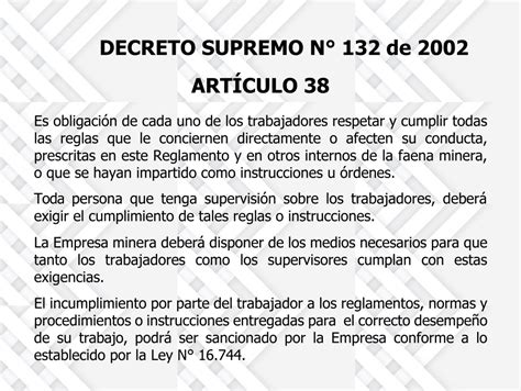 DECRETO SUPREMO N 132 D