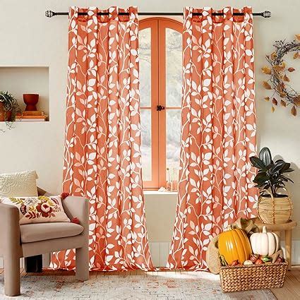 Amazon XTMYI Rust Burnt Orange Curtains 2 Panels 84 Inch Length