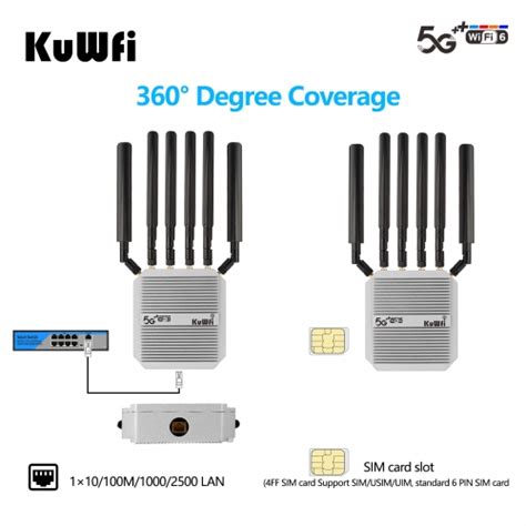 Dual Band Kuwfi G Router Wifi Unlocked Waterproof Outdoor G Cpe