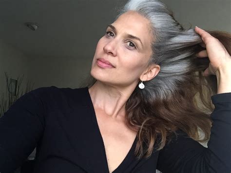 Silver Sister Spotlight With Shelly Hair Piece Transition To Gray Hair Long Gray Hair