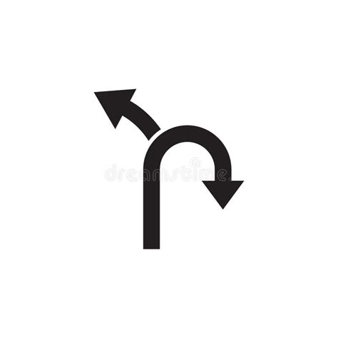 arrow  path icon logo design vector template stock vector