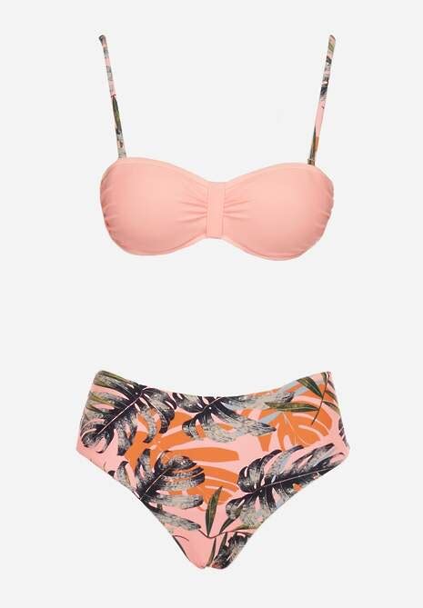 Różowe Bikini z Wiązaniem na Plecach Yesmine Renee