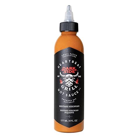 Heartbeat Hot Sauce Darkside Of The Grill Shiitake Szechuan 6 Oz Small Batch And Handmade