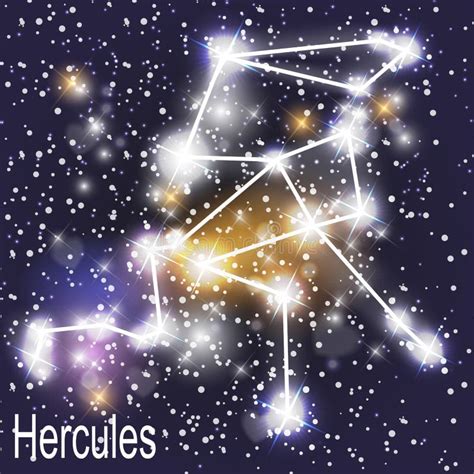 Hercules Constellation In Outer Space Stock Illustration Illustration