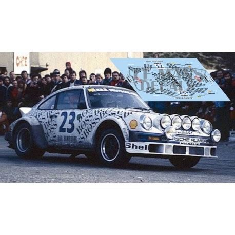 Porsche 911 SC Rallye Montecarlo 1983 nº23 LEMANSDECALS