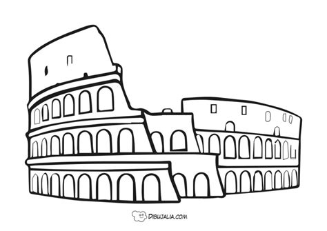 Coliseo Romano - Dibujo #2128 - Dibujalia