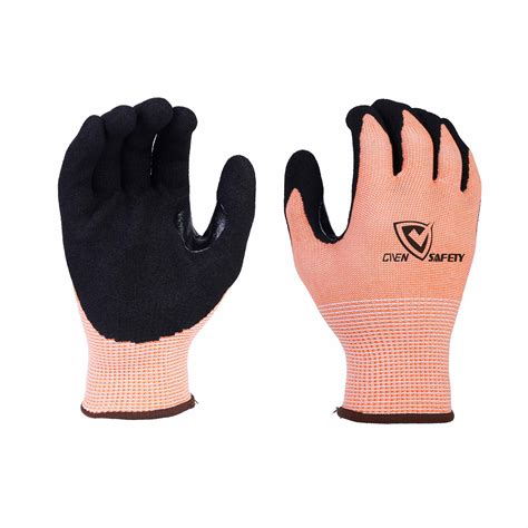 G Sandy Nitrile Coated Ansi A Cut Resistant Work Gloves