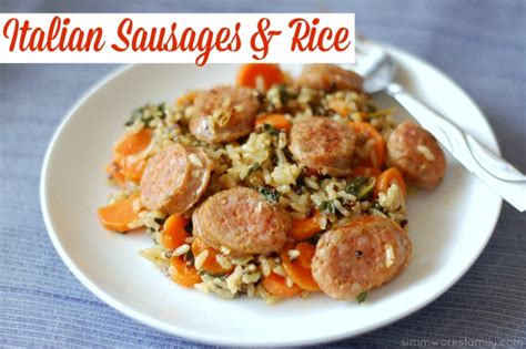 Italian Sausages And Rice {dinner Recipe}