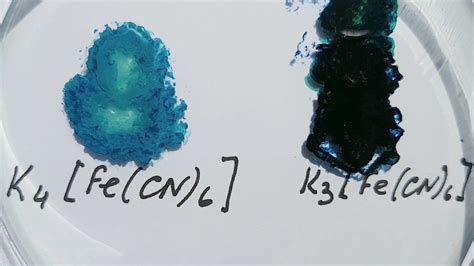 Identifying iron (II) cation. Turnbull's Blue. - YouTube