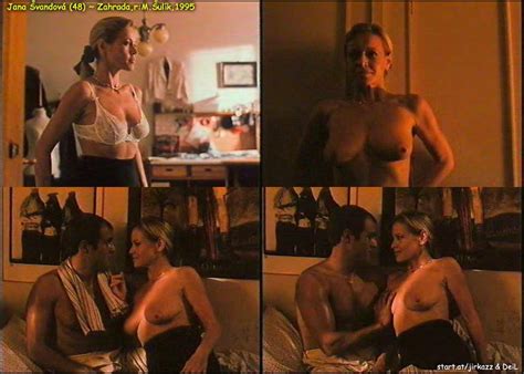 Naked Jana Svandova In The Garden