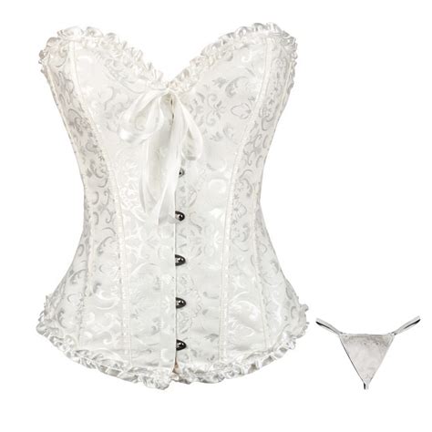 Trdsipl Renaissance Corset For Women Floral Trim Corset Lingerie Cute Satin Lace Shapewear