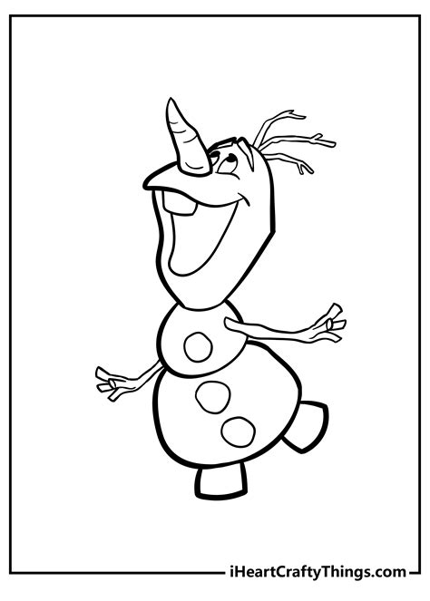 Olaf Frozen Outline