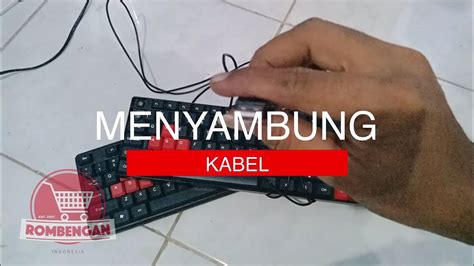 Menyambung Kabel Usb Keyboard Komputer Desktop Laptop Youtube