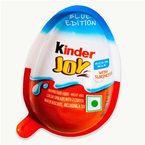 kinder joy surprise chocolate egg blue edition oz  noble crunch