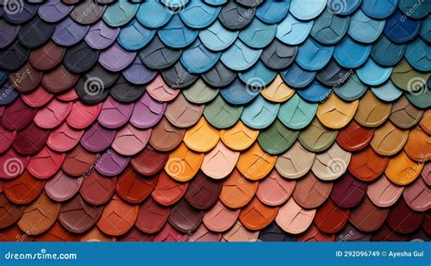 Colourful Tile Pattern on Wall Generated AI Stock Image - Image of ...