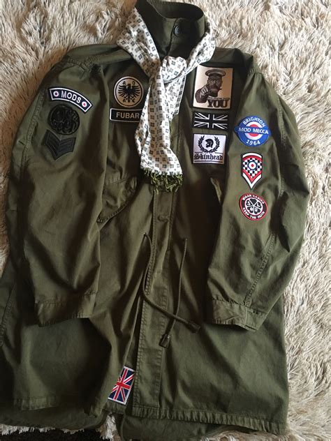 Some more patches added, Pretty Green Parka | Mod fashion, Mod look ...