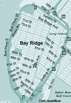 Bay Ridge Map | Brooklyn apartment, Map, Bay