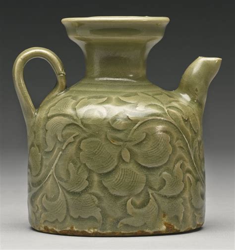 A Rare Yaozhou Celadon Carved Ewernorthern Song Dynasty Lot