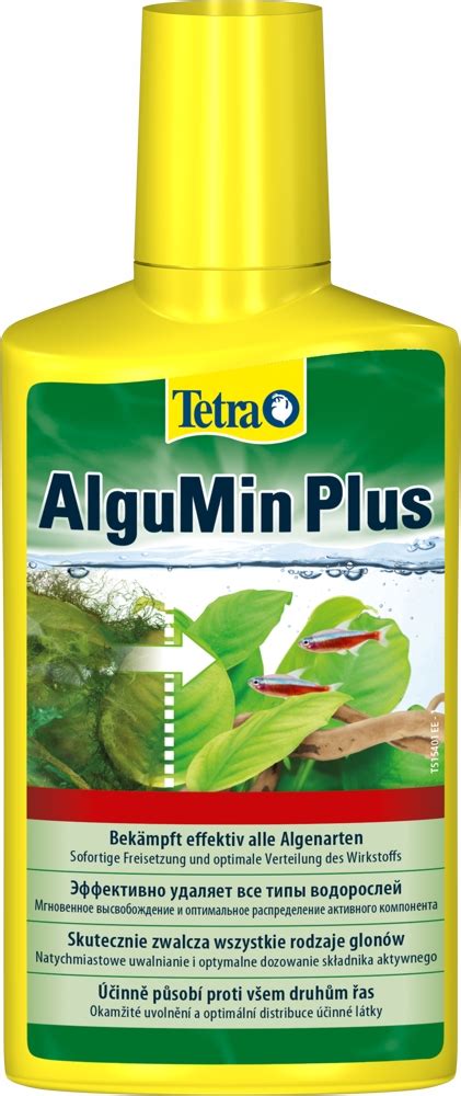 Tetra AlguMin Plus 500мл- эффективно удаляет все типы водорослей