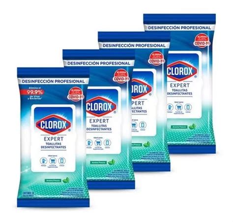 Pack De Toallitas Desinfectantes Clorox Expert 4x30 Un MercadoLibre