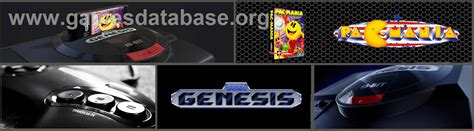 Pac Mania Sega Genesis Artwork Marquee