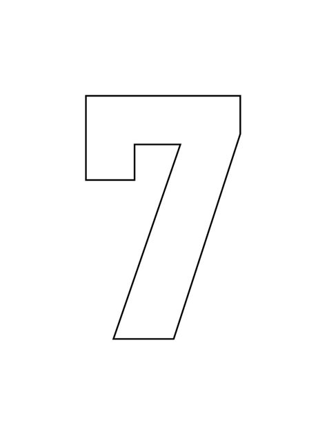 Трафареты Цифр - распечатать в формате А4