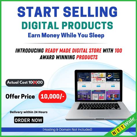 Ready Made Digital Store with 100 Products - Netwale.com