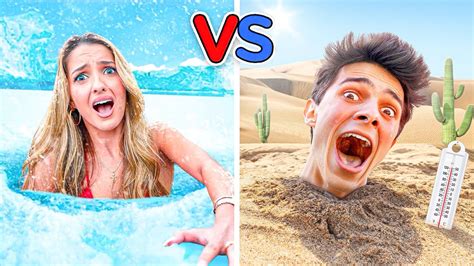 Extreme Hot Vs Cold Challenge Youtube
