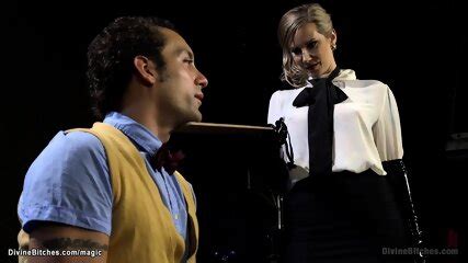 Blonde Femdom Whip And Peg Slaves