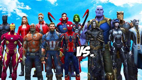 AVENGERS GUARDIANS OF THE GALAXY VS THANOS BLACK ORDER INFINITY