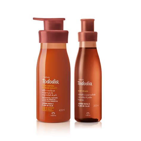 Hidratante Jambo Rosa E Flor De Caju - Hidratante Corporal Jambo Rosa e Flor de Caju Tododia + Body Splash ...