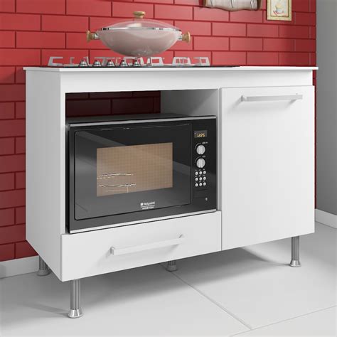 Balc O Para Cooktop Ou Bocas Cm Branco Multiuso Cozinha