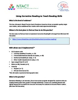 corrective reading  teach reading skills tpt