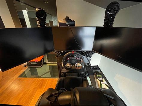 Sim Lab Sim Racing Triple Monitor Integrated Mount Video Gaming